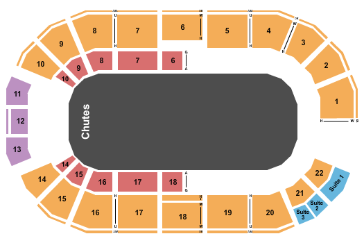 OG&E Coliseum at OKC Fairgrounds Seating Chart: Rodeo