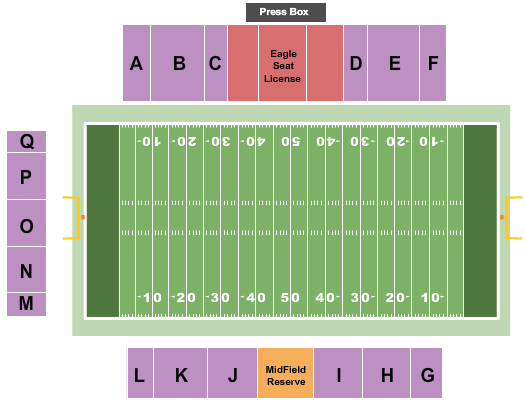 O'Kelly-Riddick Stadium Map