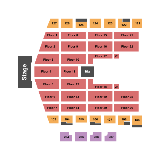 ONE Spokane Stadium Seating Chart: Endstage 2