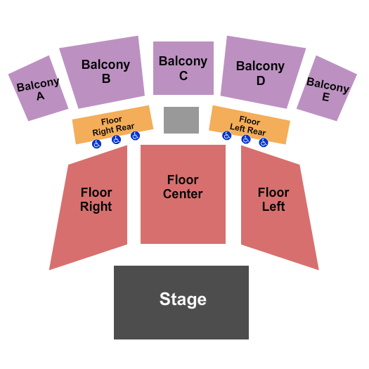 ORU Global Learning Center Seating Chart: End Stage