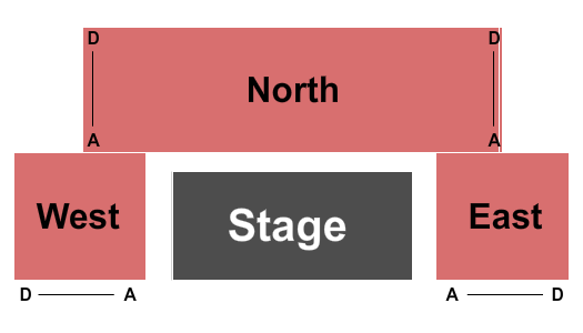 OSU Black Box Theatre Seating Chart: Endstage 2