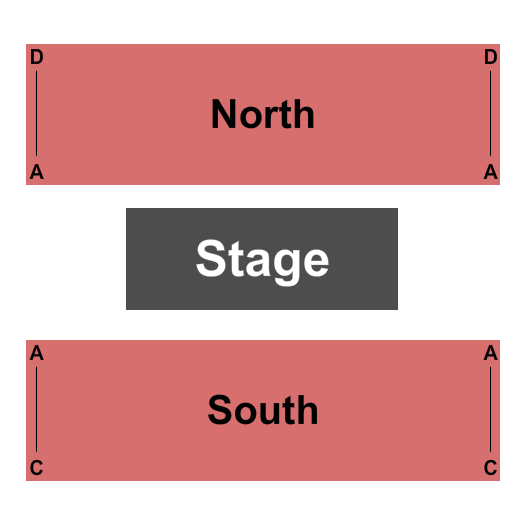 OSU Black Box Theatre Seating Chart: Endstage North/South