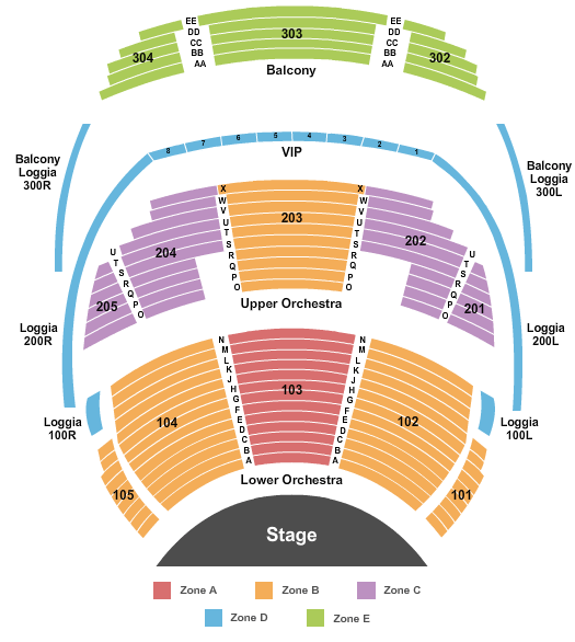 O Theater - Bellagio Map