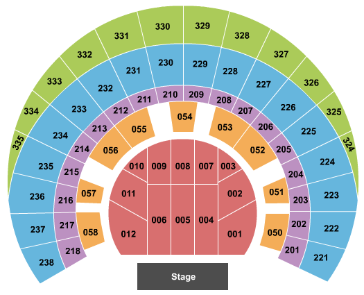 OVO Hydro Seating Chart: Endstage