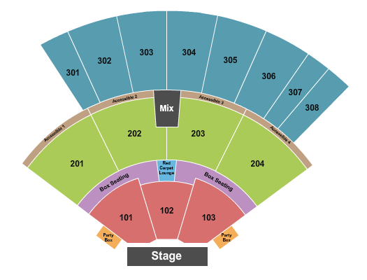Oak Mountain Amphitheatre - AL Seating Chart: Endstage 2