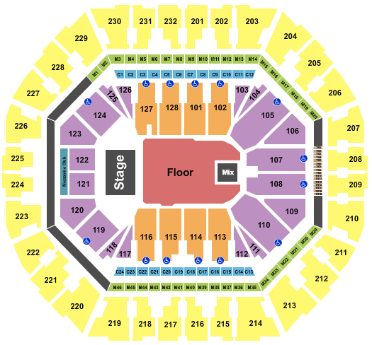 Oakland Arena Seating Chart: Calvin Harris