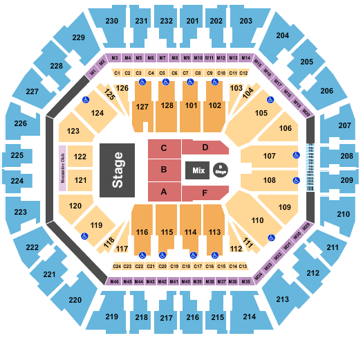 Oakland Arena Seating Chart: Chris Brown