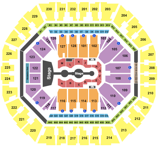 Oakland Arena Seating Chart: Gracie Abrams 2