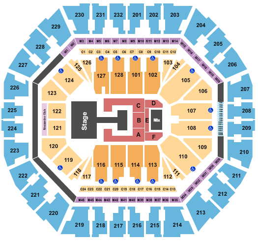 Oakland Arena Seating Chart: Ive