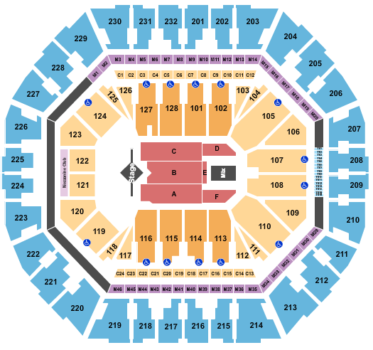 Oakland Arena Seating Chart: J Cole