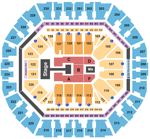 Oakland Arena Seating Chart: Kirk Franklin