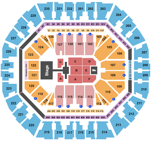 Oakland Arena Seating Chart: P1Harmony