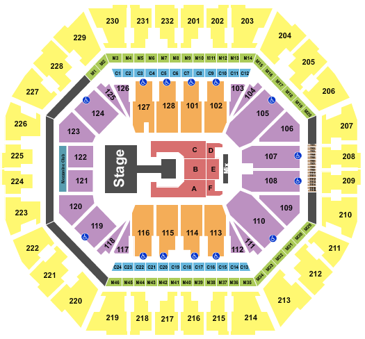 Oakland Arena Seating Chart: P1Harmony