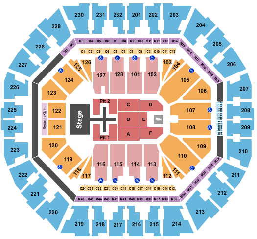 Oakland Arena Seating Chart: Phil Wickham