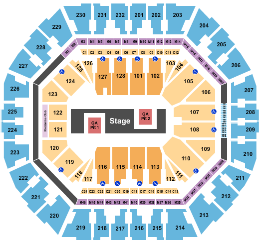 Oakland Arena Seating Chart: TWICE