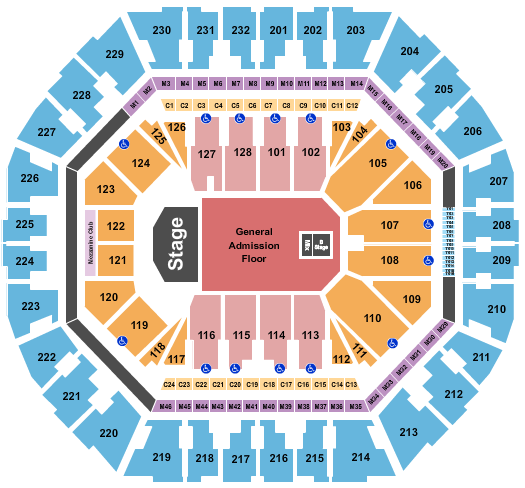 Oakland Arena Seating Chart: Tyler the Creater