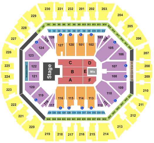 Oakland Arena Seating Chart: Wild 'N Out