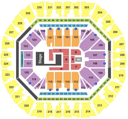 Oakland Arena Seating Chart: XG
