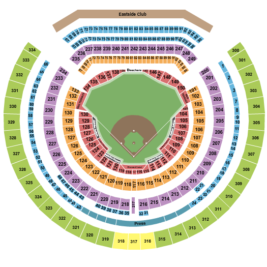 Oakland Coliseum Seating Chart: Baseball