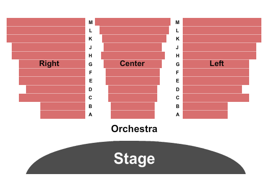 Ocala Civic Theatre Seating Chart: End Stage