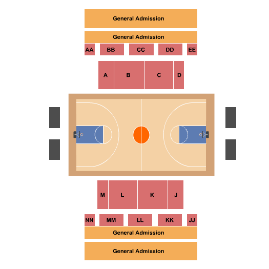 Ocean Bank Convocation Center Seating Chart: Basketball