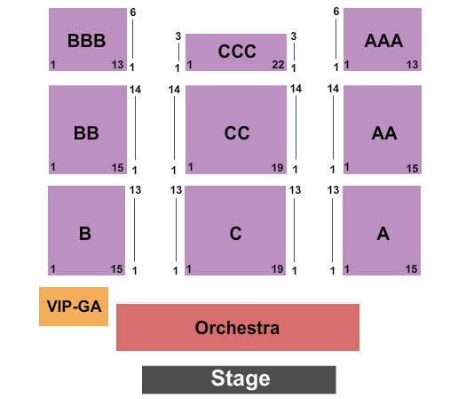 Ocean City Inlet Seating Chart: Endstage VIP