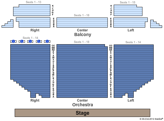 Odell Williamson Auditorium Seating Chart