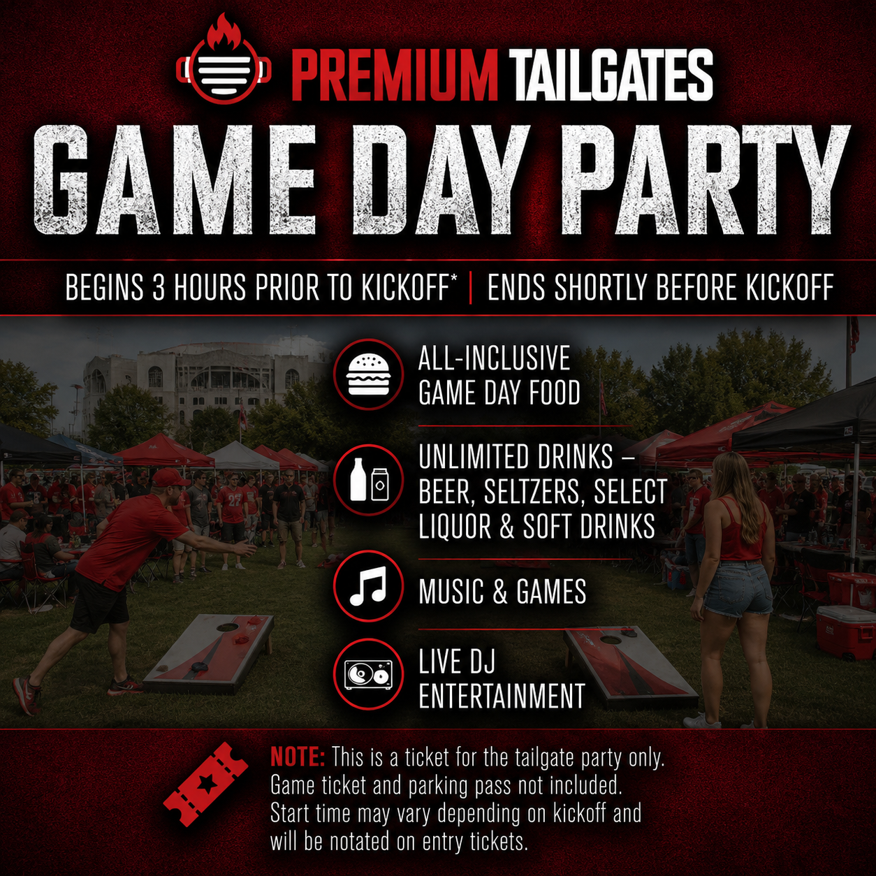 Premium Tailgate Tent - Columbus Seating Chart: Premium Tailgate - Ohio State
