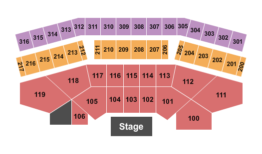 Ohio Expo Center Coliseum Seating Chart: End Stage