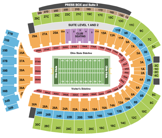 Iu Memorial Stadium Seating Chart