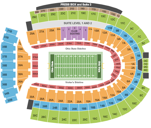 Ohio State Stadium Virtual Seating Chart