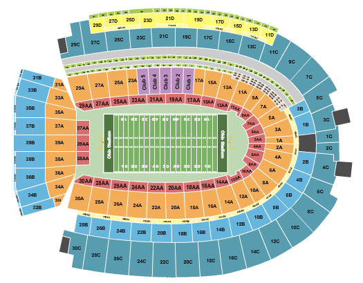 Ohio Stadium Seating Chart: Football