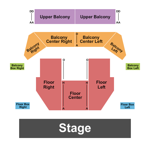 Ohio Theater - Loudonville Seating Chart: Endstage