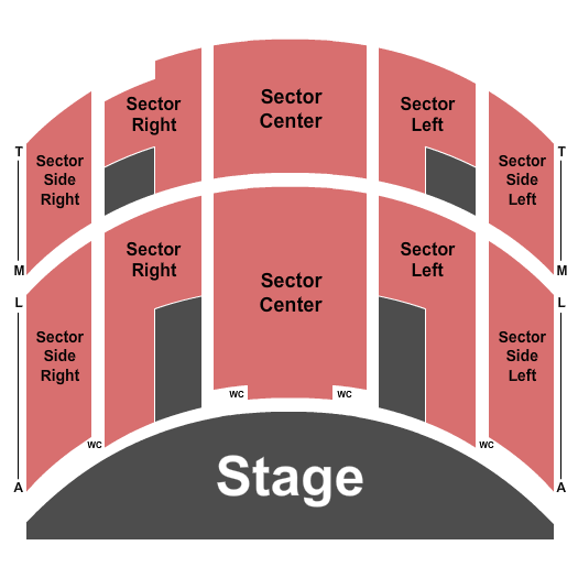 Ohio Theatre - Toledo Seating Chart: Endstage