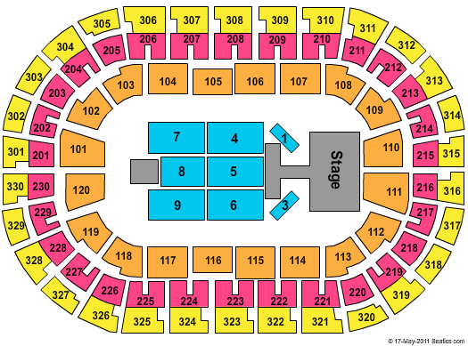 Chesapeake Energy Arena Seating Chart