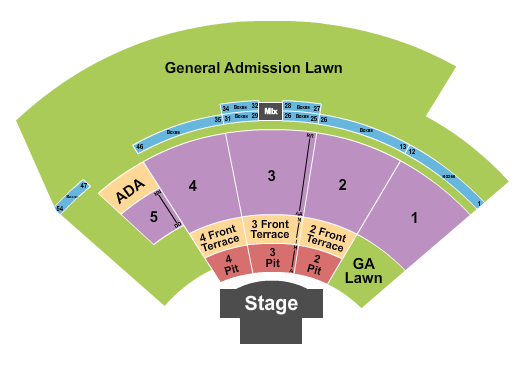 Oklahoma City Zoo Amphitheatre Seating Chart: Endstage