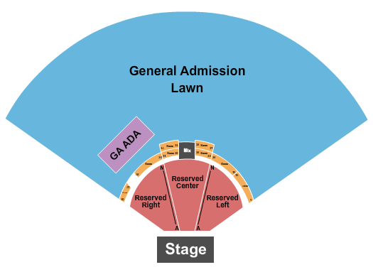 Oklahoma City Zoo Amphitheatre Seating Chart: GA/Rsvd