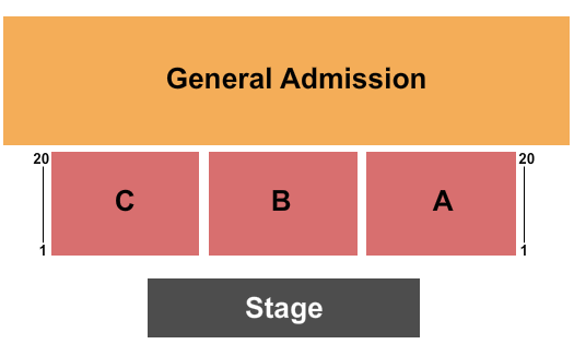 Old Concrete Street Amphitheater Seating Chart: Endstage 4