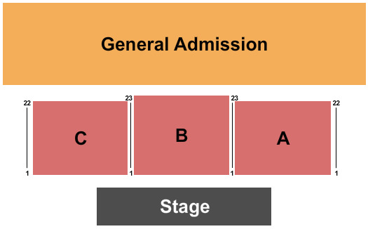 Old Concrete Street Amphitheater Seating Chart: Endstage 5