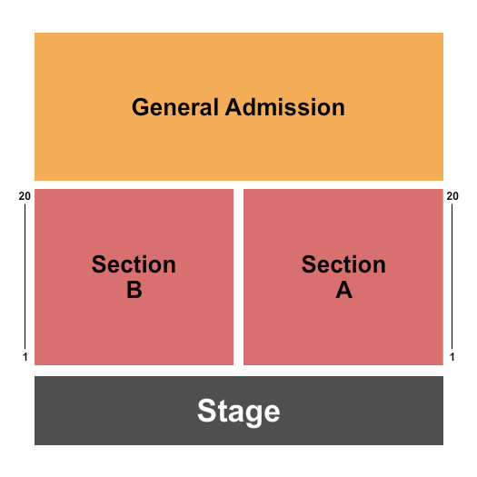 Old Concrete Street Amphitheater Seating Chart: Endstage A&B