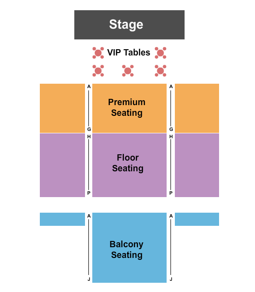 Old Town Theatre Seating Chart: End Stage