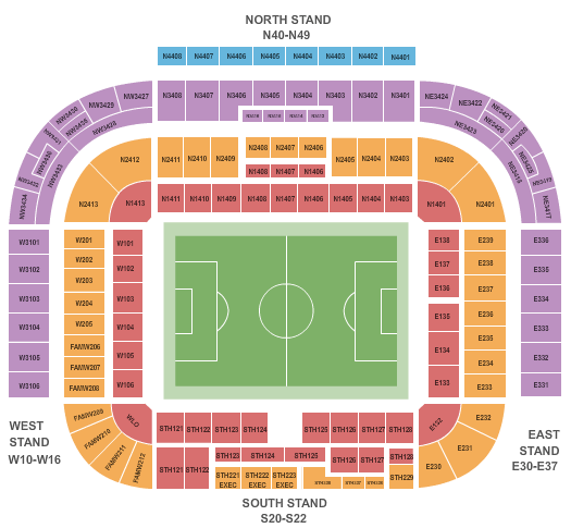 Wakemed Stadium Seating Chart