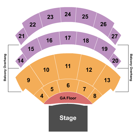 OLG Stage At Niagara Fallsview Casino Resort Seating Chart: Endstage GA Floor
