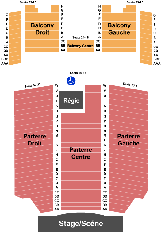 Louis-jose Houde Olympia Theatre - Montreal Seating Chart