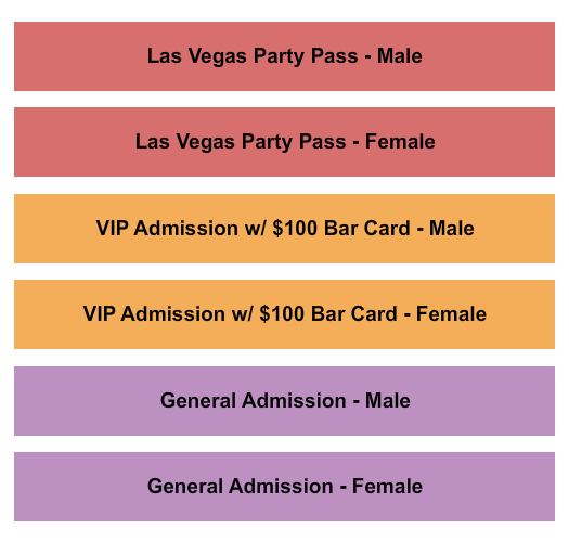 Omnia Dayclub Las Vegas at Caesars Palace Seating Chart: MF GA/VIP