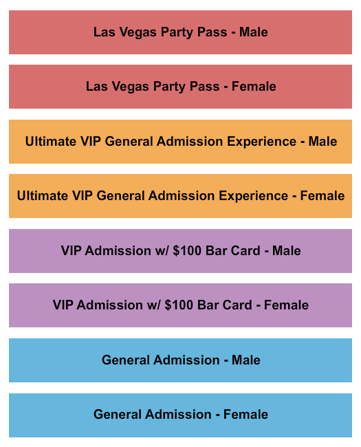 Omnia Dayclub Las Vegas at Caesars Palace Seating Chart: MF GA/VIP & Ultimate VIP