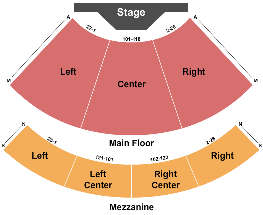 OneAmerica Mainstage - Indiana Repertory Theater Map