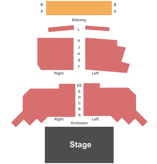 Nutty Brown Amphitheater Seating Chart