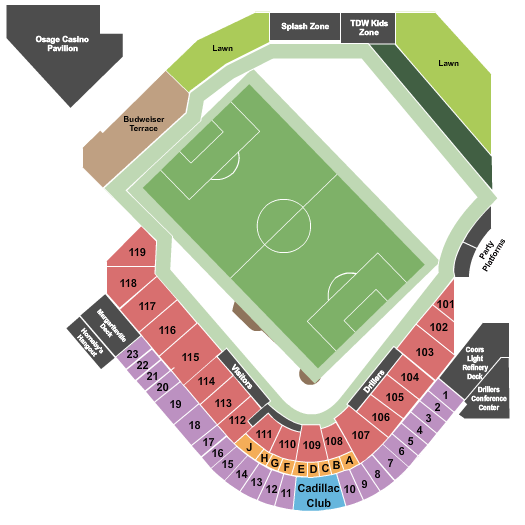 Clarke Stadium Seating Chart