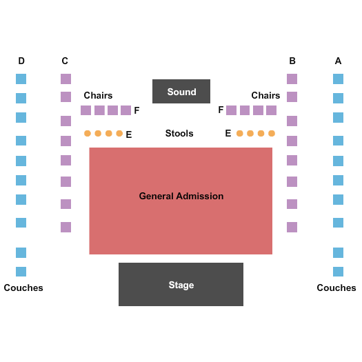 Ophelia's Electric Soapbox Seating Chart